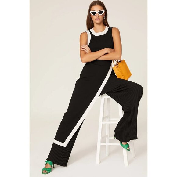 Simon Miller Ribbed Marek Pants in Black XLarge Womens Jersey Trousers - Picture 4 of 12